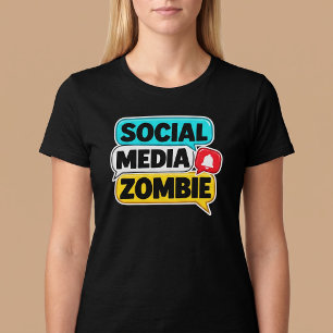 Social Media Zombie T-shirt