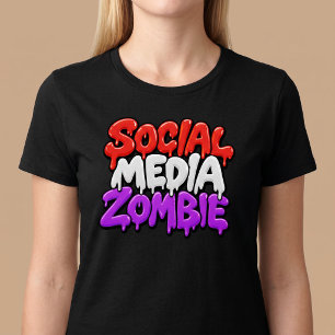 Social Media Zombie T-shirt