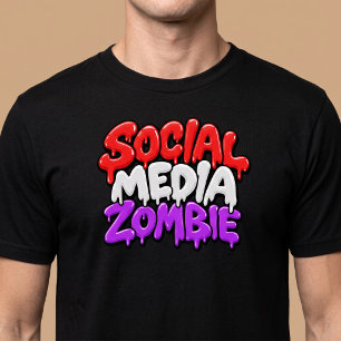 Social Media Zombie T-shirt