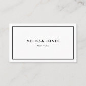 Social Media zwart-wit minimalistisch Visitekaartje (Voorkant)