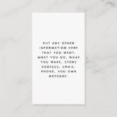 Social media, zwart-wit order insert Kaart (Achterkant)