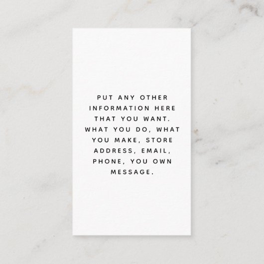 Social media, zwart-wit order insert Kaart. Informatiekaartje (Achterkant)