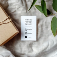 Social media, zwart-wit order insert Kaart.