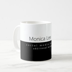 Social Midia Marketing Naam Zwart Wit Koffiemok