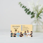 Social Networking QR Code Visitekaartjes van 100 (Staand voorkant)