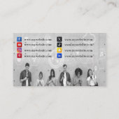 Social networking Visitekaartjes van 100 (Achterkant)