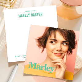 Social Notecard Professionele Eenvoudige Schattige Notitiekaartje