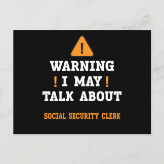 Social Security Clerk Briefkaart