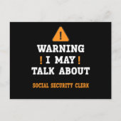 Social Security Clerk Briefkaart (Voorkant)