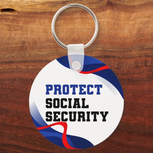 Social Security Political Anti Trump Accessory Sleutelhanger (Achterkant)