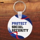Social Security Political Anti Trump Accessory Sleutelhanger (Voorkant)