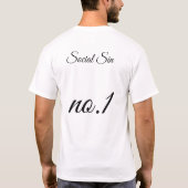 Social Sin no.1 T-shirt (Achterkant)