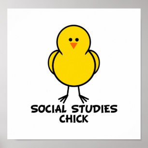 Social Studies Chick Poster