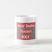 Social Studies leraren Rock! Koffiemok (Center)