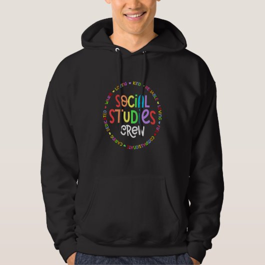 Social Studies Squad First Day Of School & Appreci Hoodie (Voorkant)