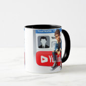 Social Vibes Mok Youtube logo ontwerp (Voorkant rechts)