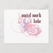 Social Work Babe Briefkaart (Voorkant)