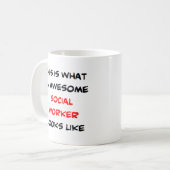 social worker, awesome koffiemok (Voorkant links)
