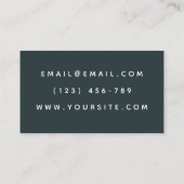 Social Worker Boom & Kleurrijke bladeren Minimalis Visitekaartje (Achterkant)