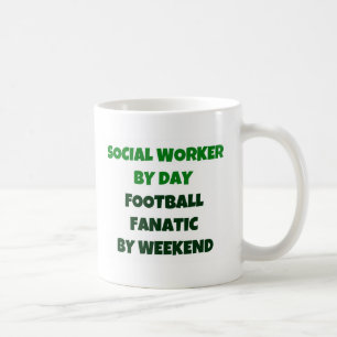 Social Worker By Day Football Fanatic By Weekend Koffiemok