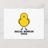 Social Worker Chick Briefkaart (Voorkant)