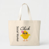 Social Worker Chick Grote Tote Bag (Voorkant)
