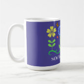 "Social Worker," Graphic Spring Flowers Koffiemok (Links)