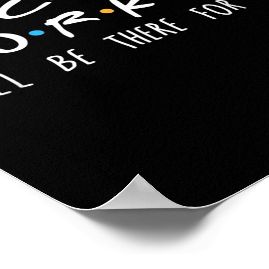 Social Worker I'll Be There For You Christmas Poster (Hoek)