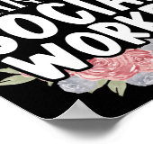 Social Worker Life Changing Social Worker Poster (Hoek)