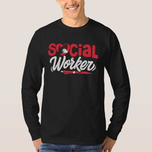Social Worker LMSW LCSW Social Work Appreciation M T-shirt (Voorkant)