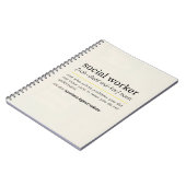  Social Worker noun Notitieboek (Linkerzijde)