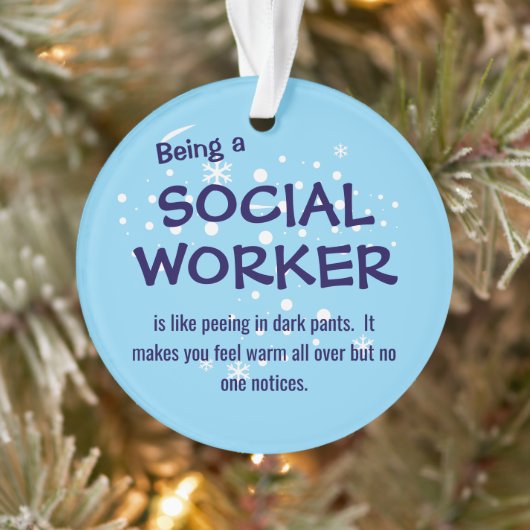 Social Worker Ornament (Boom)
