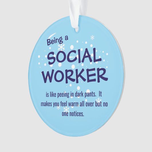 Social Worker Ornament (voorkant)