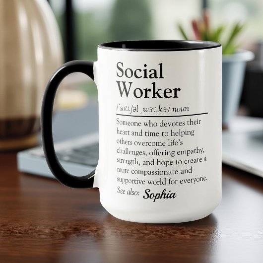 Social Worker Personalized Appreciation Gift Mok