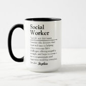 Social Worker Personalized Appreciation Gift Mok (Links)