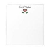 Social Worker Red GH Notitieblok (Voorkant)