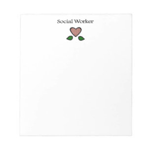 Social Worker Red GH Notitieblok
