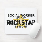 Social Worker Rock Star by Night Muismat (Met muis)