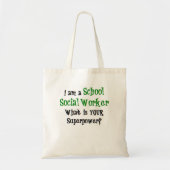 social worker school tote bag (Voorkant)