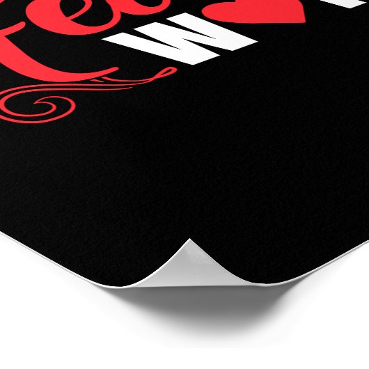 Social Worker Social Work Is Heart Work Poster (Hoek)