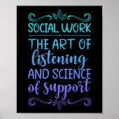 Social Worker Social Work Poster (Voorkant)