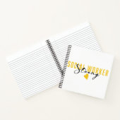 Social Worker Strong Black Gold Notitieboek (Binnen)