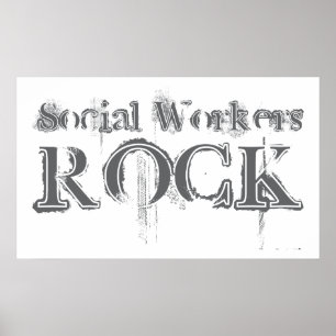 Social Workers Rock Poster