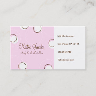 Sociale afluisterkaarten contactkaartje