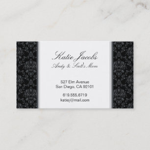 Sociale afluisterkaarten contactkaartje