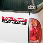 SOCIALE AFSTAND BUMPERSTICKER (Op Truck)