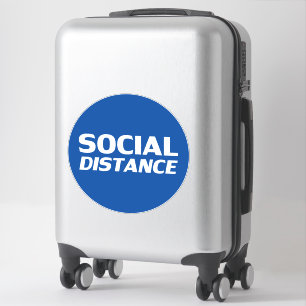 "Sociale afstand" COVID 19 grote vloercirkel Sticker