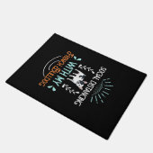 Sociale afstand Franse Bulldog Lover Gift Deurmat (Schuin)