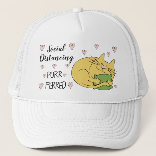 Sociale afstand kat Purrfred Trucker Pet (Voorkant)