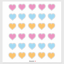 Sociale afstand Kleur Gecodeerd Roze Blauw Oranje 